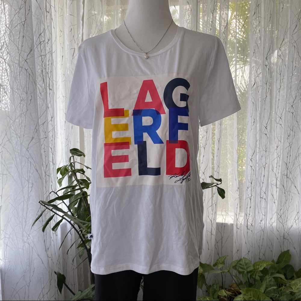 KARL LAGERFELD PARIS - Multi White Tee